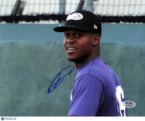 Luis Alexander Basabe Winston-Salem Dash Signed 8x10 Photo PSA