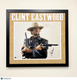Clint Eastwood Signed The Outlaw Josey Wales 24x26 Framed Photo BAS Autographed