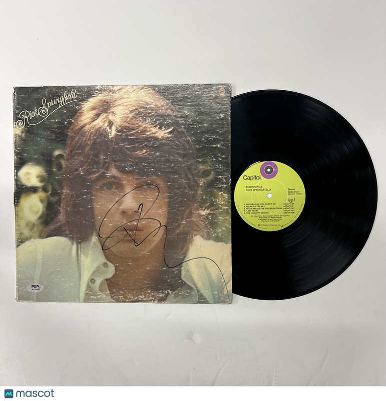 Rick Springfield Signed Beginnings Album Vinyl Album PSA