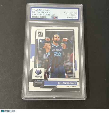 2022-23 Panini Donruss #157 Dillon Brooks signed card PSA Auto Authentic