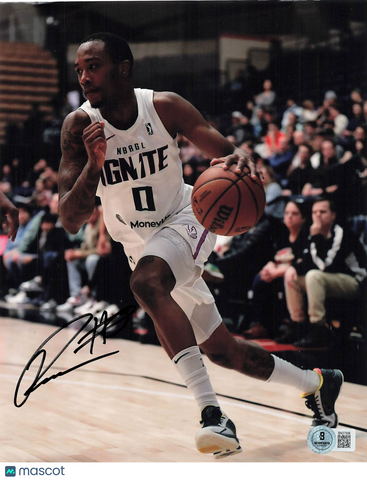 Ron Holland G League Ignite Signed Basketball 8x10 Photo BAS