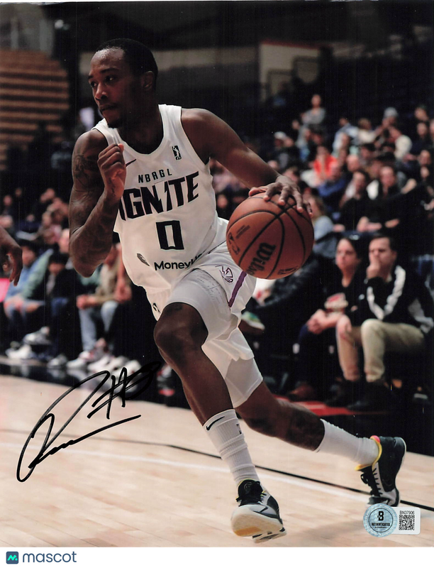 Ron Holland G League Ignite Signed Basketball 8x10 Photo BAS