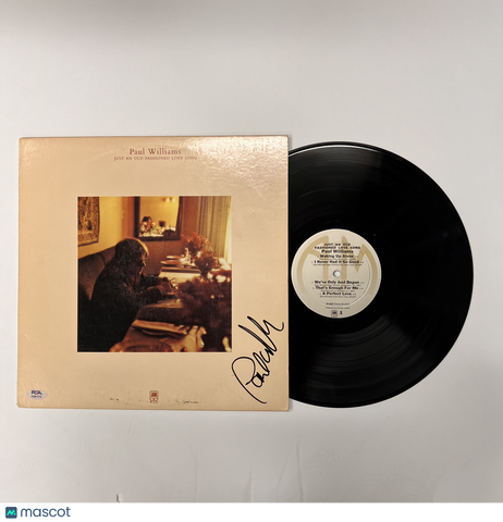 Paul Williams Signed Just An Old Fashioned Love Song Vinyl Album PSA Autographed