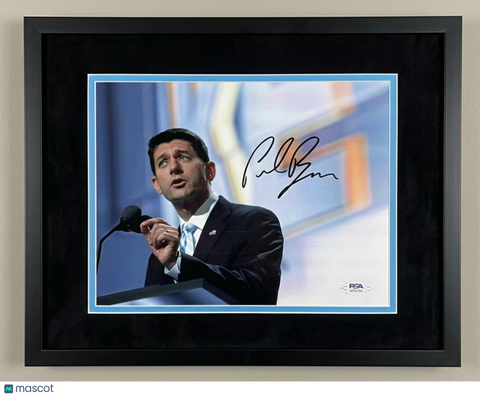 Paul Ryan Signed 8x10 Custom Framed Photo PSA Autographed