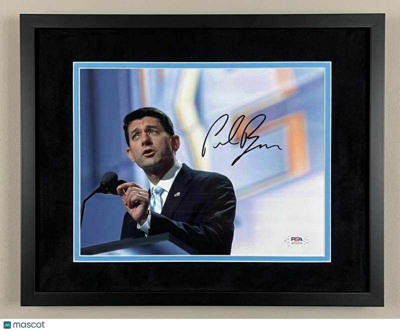 Paul Ryan Signed 8x10 Custom Framed Photo PSA Autographed