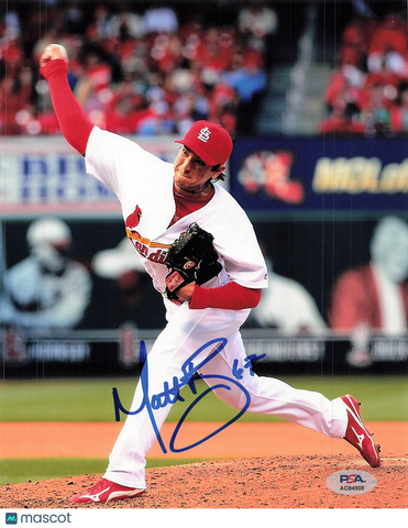 Matt Bowman St. Louis Cardinals Signed 8x10 Photo PSA