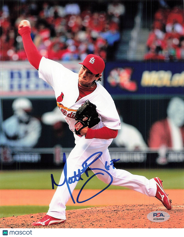 Matt Bowman St. Louis Cardinals Signed 8x10 Photo PSA