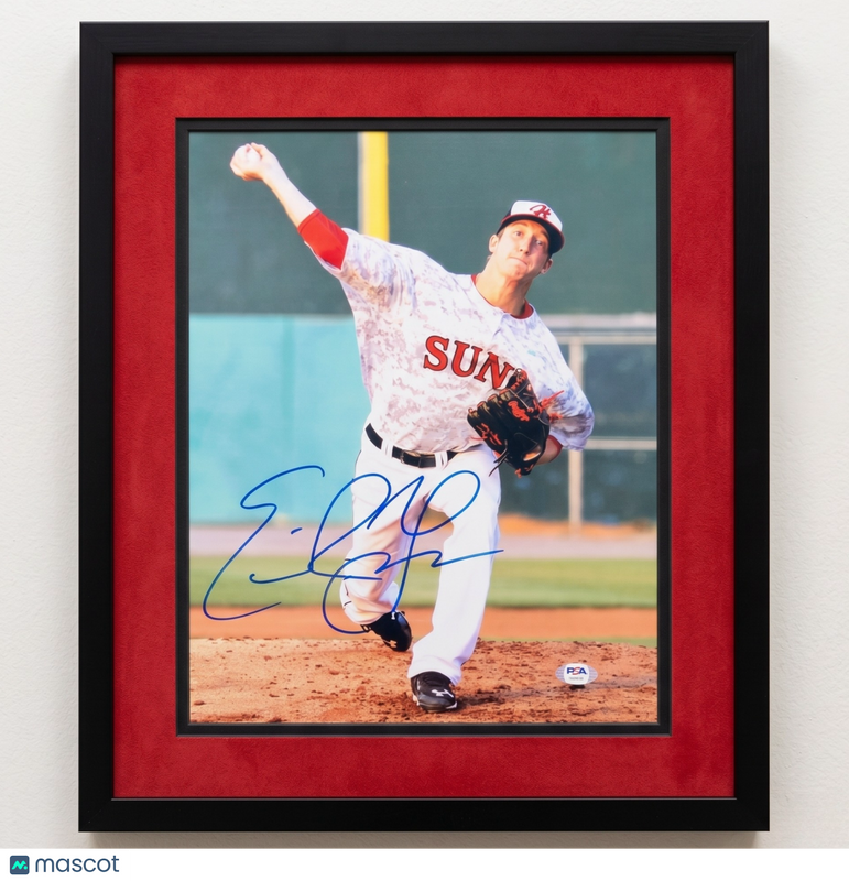 Erick Fedde Hagerstown Suns Signed 11x14 Custom Framed Photo PSA