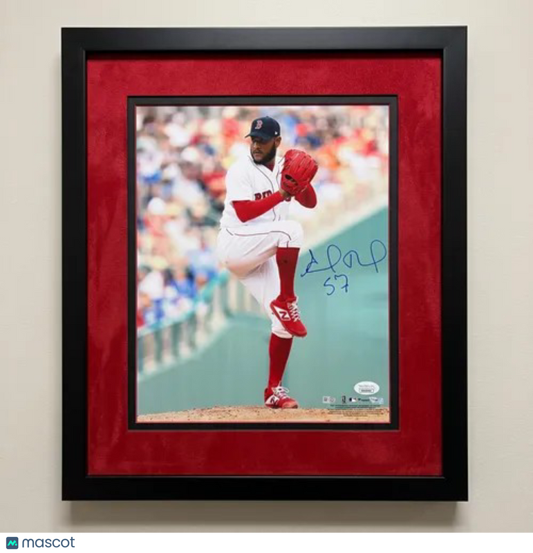 Eduardo Rodriguez Red Sox Signed 16x20 Custom Framed Photo Fanatics Authentic