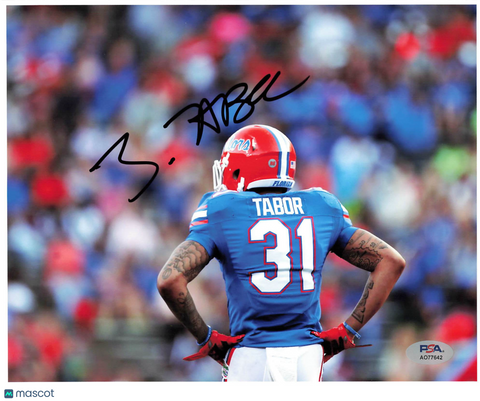 Teez Tabor Signed Florida Gators Football 8x10 Photo PSA Autographed