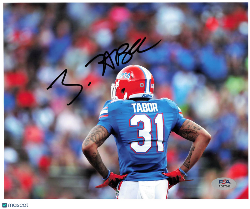 Teez Tabor Signed Florida Gators Football 8x10 Photo PSA Autographed