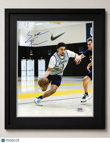 Scottie Pippen Jr Los Angeles Lakers Signed 8x10 Custom Framed Photo PSA