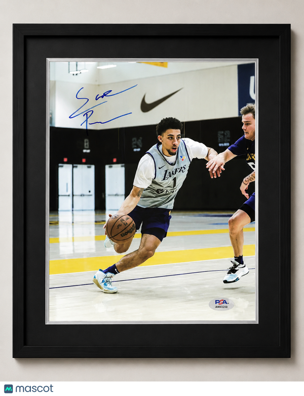 Scottie Pippen Jr Los Angeles Lakers Signed 8x10 Custom Framed Photo PSA