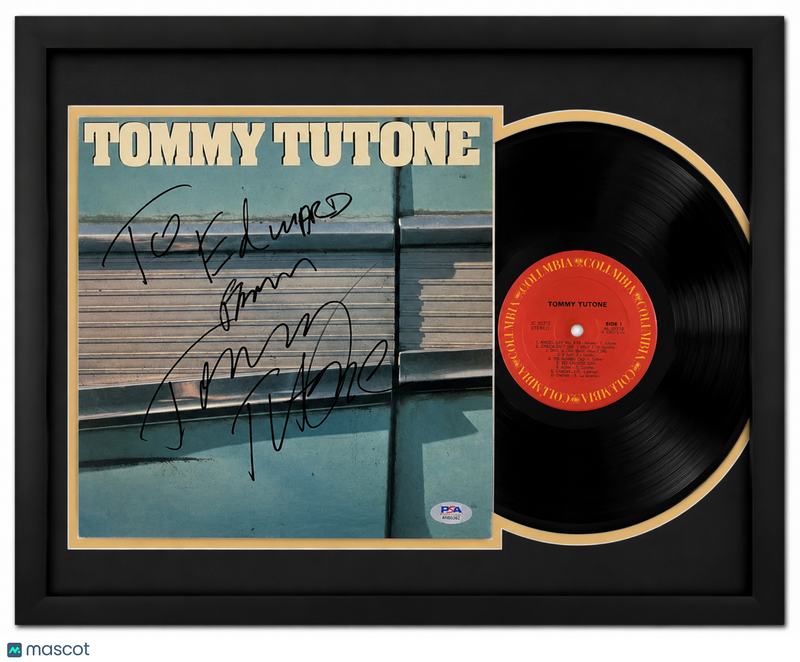 Tommy Tutone Signed Tommy Tutone Custom Framed Vinyl Album PSA Auth