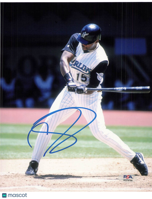 Cliff Floyd Florida Marlins Signed 8x10 Photo PSA