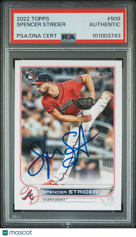 #509 Spencer Strider PSA Authentic