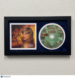 Taylor Swift signed The Life of a Showgirl Framed Display CD Album PSA Auto