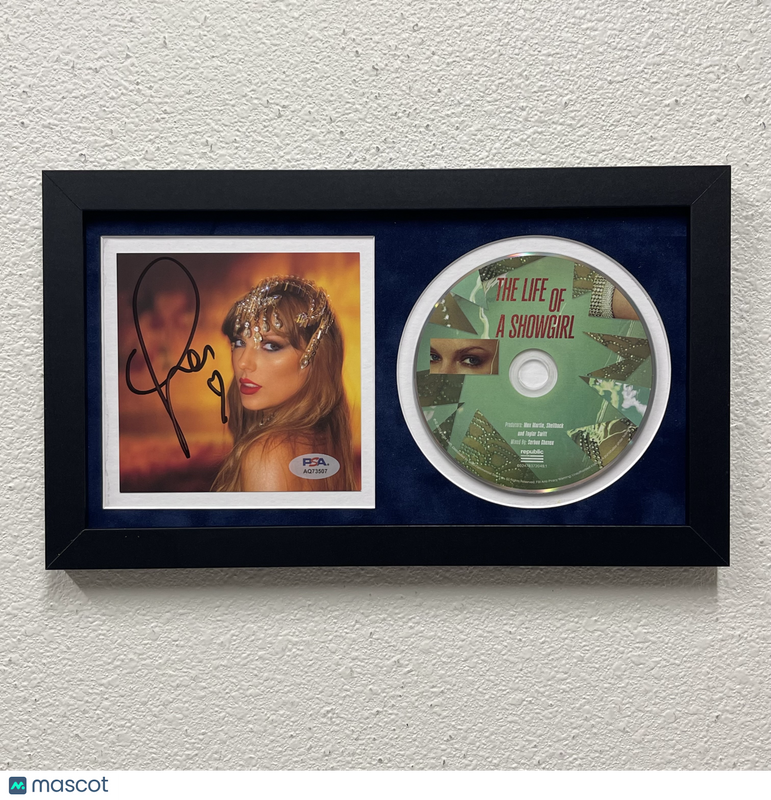 Taylor Swift signed The Life of a Showgirl Framed Display CD Album PSA Auto