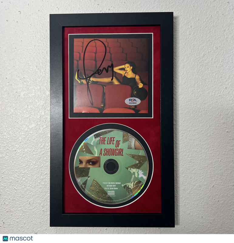 Taylor Swift Signed CD Cover Framed PSA/DNA Autographed The Life of a Showgirl