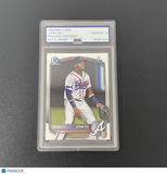 2025 Topps Bowman Chrome#BCP-172 John Gill Signed Card Auto10 PSA Slabbed Braves
