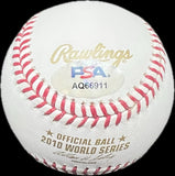 Freddy Sanchez San Francisco Giants Signed Baseball MLB PSA