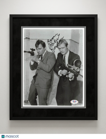 Robert Vaughn Signed Framed Photo PSA Autographed 11x14