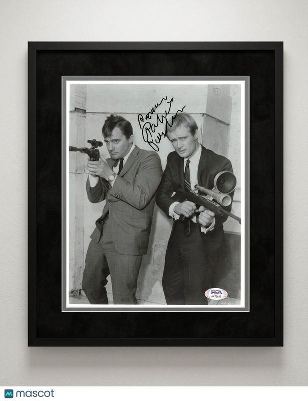Robert Vaughn Signed Framed Photo PSA Autographed 11x14
