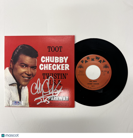 Chubby Checker Signed Twistin' U.S.A. Vinyl Album PSA Autographed
