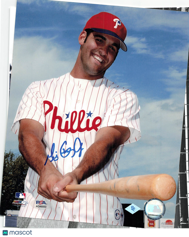 Mike Costanzo Philadelphia Phillies Signed 8x10 Photo PSA