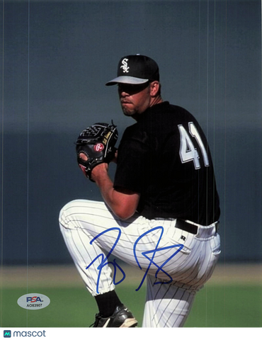 Bill Simas Chicago White Sox Signed 8x10 Photo PSA