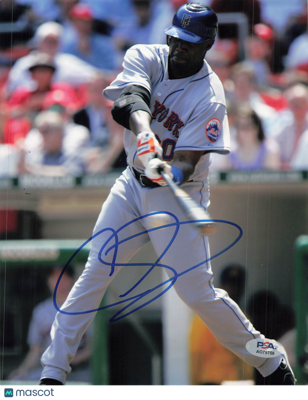 Cliff Floyd New York Mets Signed 8x10 Photo PSA