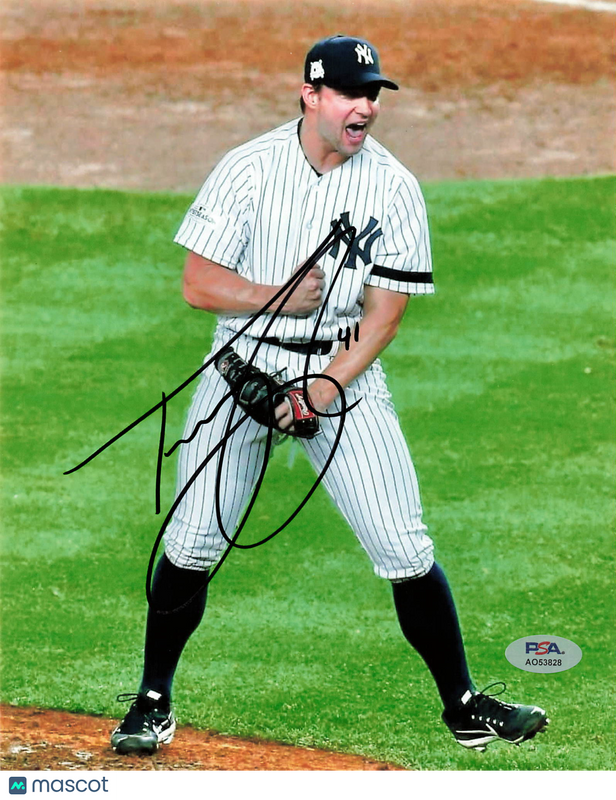 Tommy Kahnle New York Yankees Signed 8x10 Photo PSA