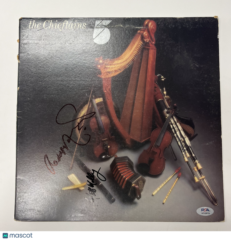 Matt Molloy and Paddy Moloney Signed The Chieftains 5 Vinyl Album PSA Auto