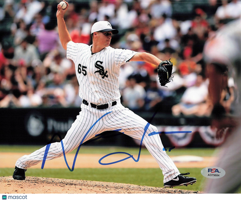 Nate Jones Chicago White Sox Signed 8x10 Photo PSA