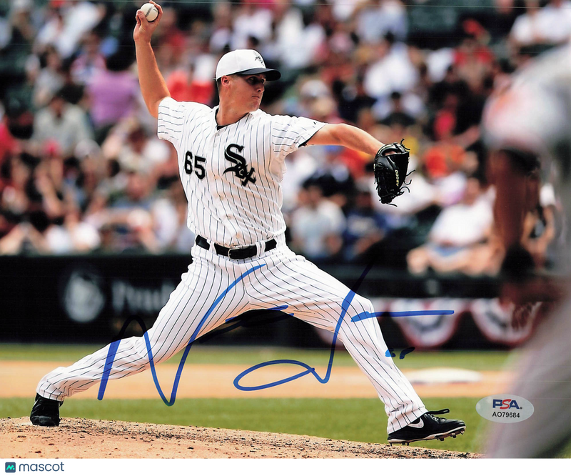 Nate Jones Chicago White Sox Signed 8x10 Photo PSA