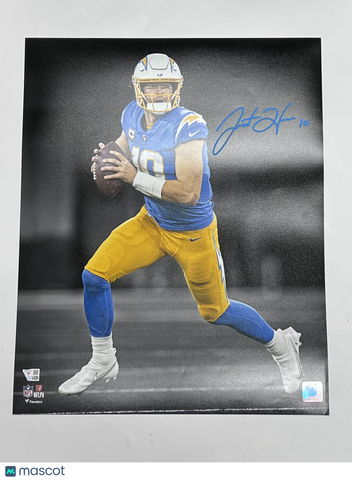 Justin Herbert Signed 16x20 Photo Fanatics Los Angeles Chargers