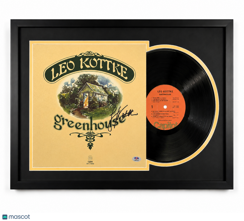 Leo Kottke Signed Greenhouse Custom Framed Vinyl Album PSA Auth