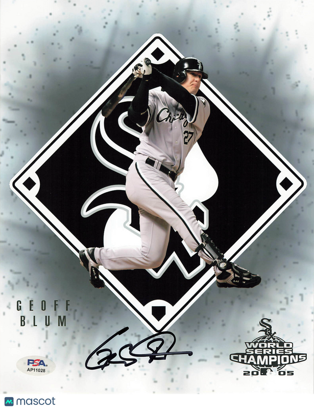 Geoff Blum Chicago White Sox Signed 8x10 Photo PSA