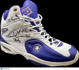 Karl Malone Signed Basketball Shoes Utah Jazz