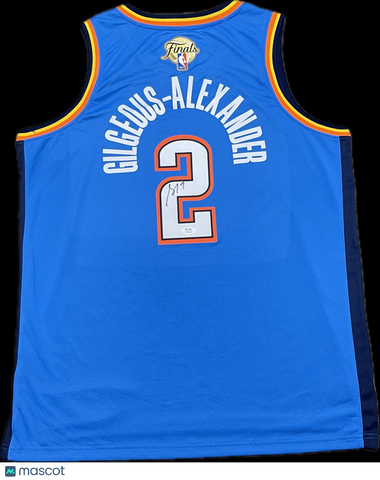 Shai Gilgeous-Alexander Signed Oklahoma City Thunder Jersey PSA NBA Finals