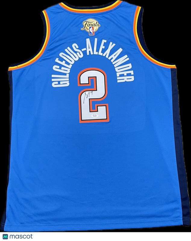 Shai Gilgeous-Alexander Signed Oklahoma City Thunder Jersey PSA NBA Finals
