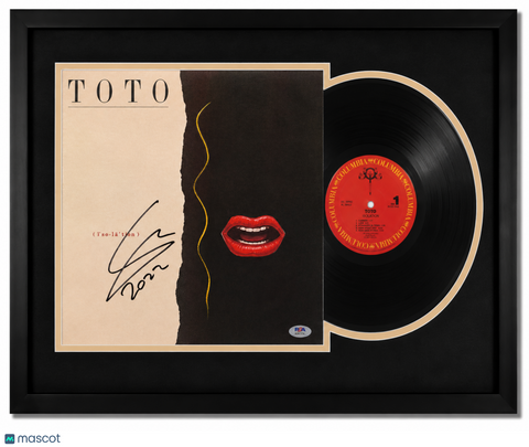Steve Lukather of Toto Signed Isolation Custom Framed Vinyl Album PSA