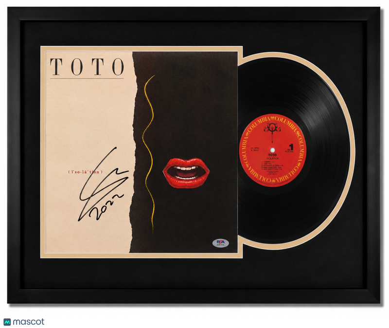 Steve Lukather of Toto Signed Isolation Custom Framed Vinyl Album PSA