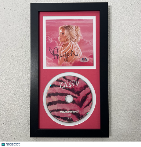 Megan Moroney Signed CD Cover Framed PSA/DNA Autographed Cloud 9