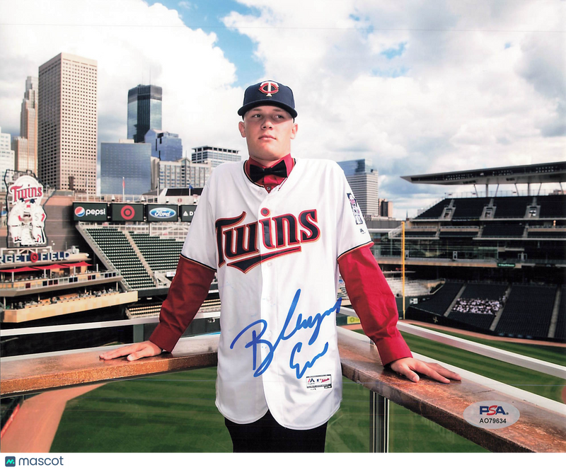 Blayne Enlow Minnesota Twins Signed 8x10 Photo PSA