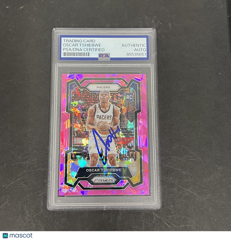Oscar Tshiebwe 2023-24 Panini Prizm Basketball#292 Signed Card PSA Autographed