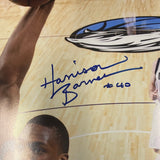 Harrison Barnes Golden State Warriors Signed Basketball 20x30 Photo PSA