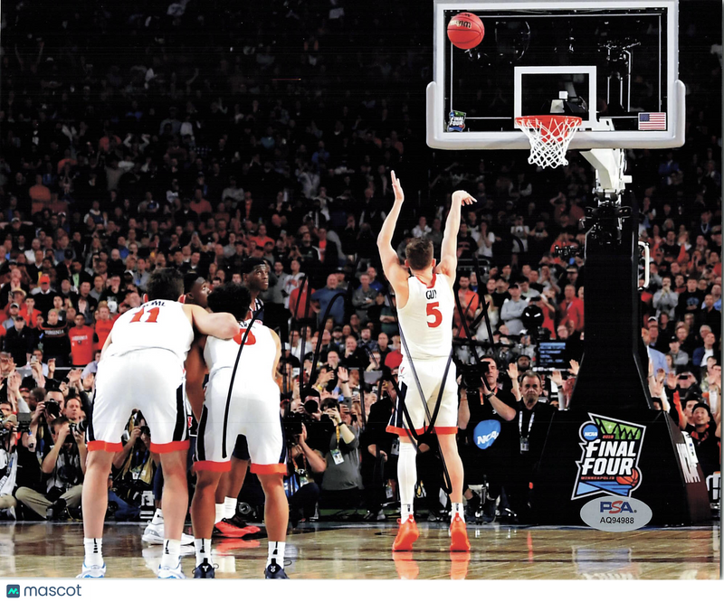 Kyle Guy Virginia Cavaliers Signed Basketball 8x10 Photo PSA