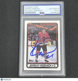 1990 Topps #7 Jeremy Roenick signed card PSA