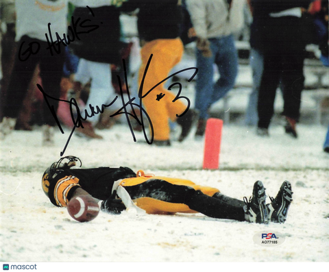 Danan Hughes Signed Iowa Hawkeyes Football 8x10 Photo PSA Autographed